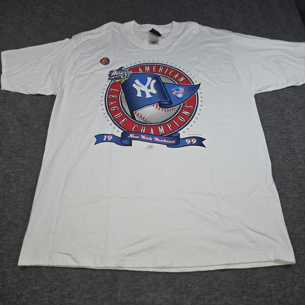 Vintage New York Yankees Shirt Mens XL MLB Baseball 1999 Champs Pro Player Tee